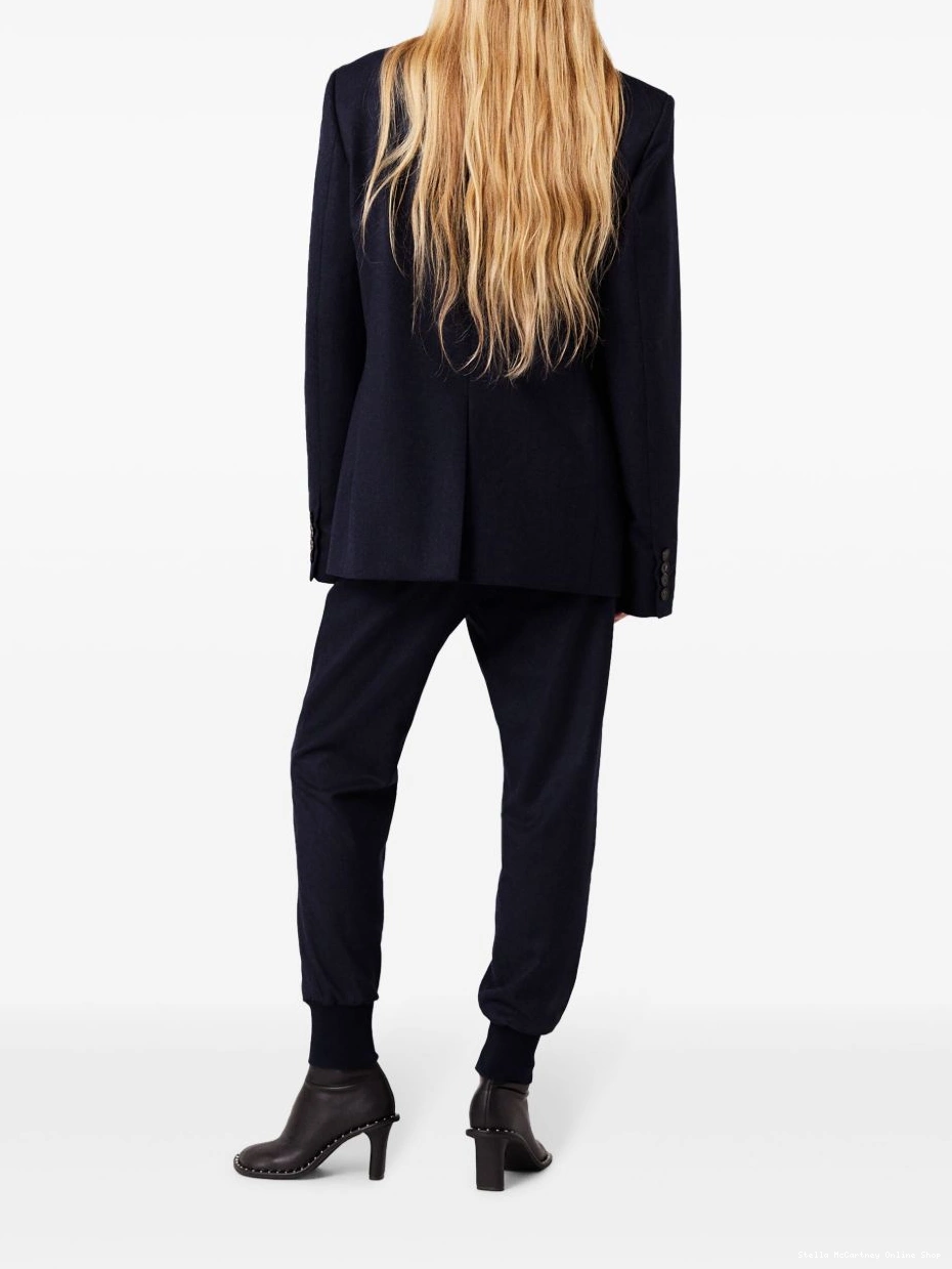 Cheap blazer Stella flannel McCartney single-breasted Women 0429